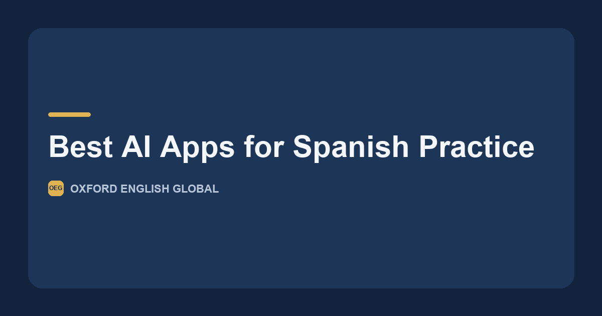 Profesores de Oxford English Global evaluando apps de IA para practicar español frente a los descriptores orales del MCER.